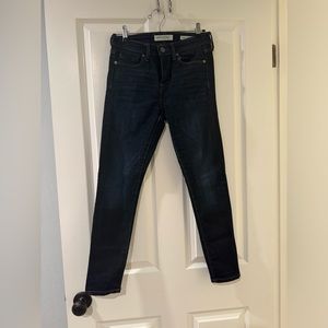 Banana Republic High Rise Skinny Ankle Blue Medium Wash 26P